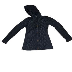 Kid's Ci Sono by Cavalini Navy Blue Puffer Jacket